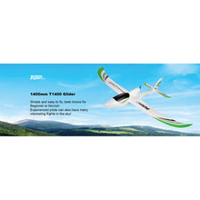 Load image into Gallery viewer, T1400PNP 1.4m Electric Glider 4ch just add Radio and battery
