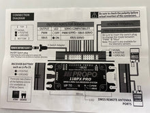 Load image into Gallery viewer, JR PROPO 11BPX PRO HYBRID RX HUB DMSS 2.4GHz XBUS with 2 x RA03TL Receiver(s)