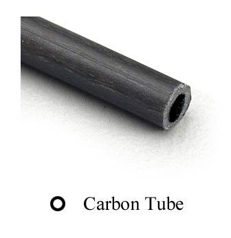 MIDWEST CARBON FIBRE TUBE 4.8OD X 3.0ID X 610mm