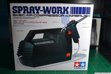 Load image into Gallery viewer, TAMIYA SPRAY-WORK Compressor with Airbrush