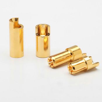 ROUND GOLD CONNECTOR M&F 5.5mm (6)