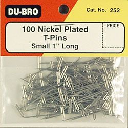 DU-BRO STAINLESS STEEL T PINS SMALL (100)