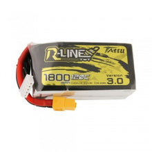Load image into Gallery viewer, 2021 Tattu R-Line Version 3.0 1800mAh 14.8V 120C 4S1P 197g Lipo Battery Pack with XT60 Plug