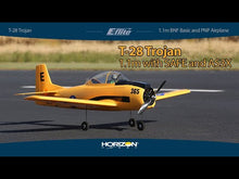 Load and play video in Gallery viewer, T-28 Trojan 1.1m BNF Basic (New Yellow Version) w/AS3X, SAFE select by Eflite