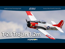 Load and play video in Gallery viewer, NEW 2022 T-28 Trojan 1.2m with Smart BNF Basic by Eflite