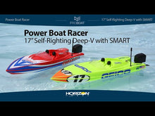 Load and play video in Gallery viewer, Lucas Oil 17-inch Power Race Deep V w/SMART Charger & Battery:RTR by Pro Boat