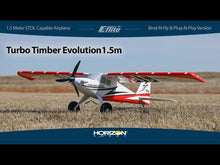 Load and play video in Gallery viewer, EFlite Turbo Timber Evolution 1.5m BNF Basic includes Floats