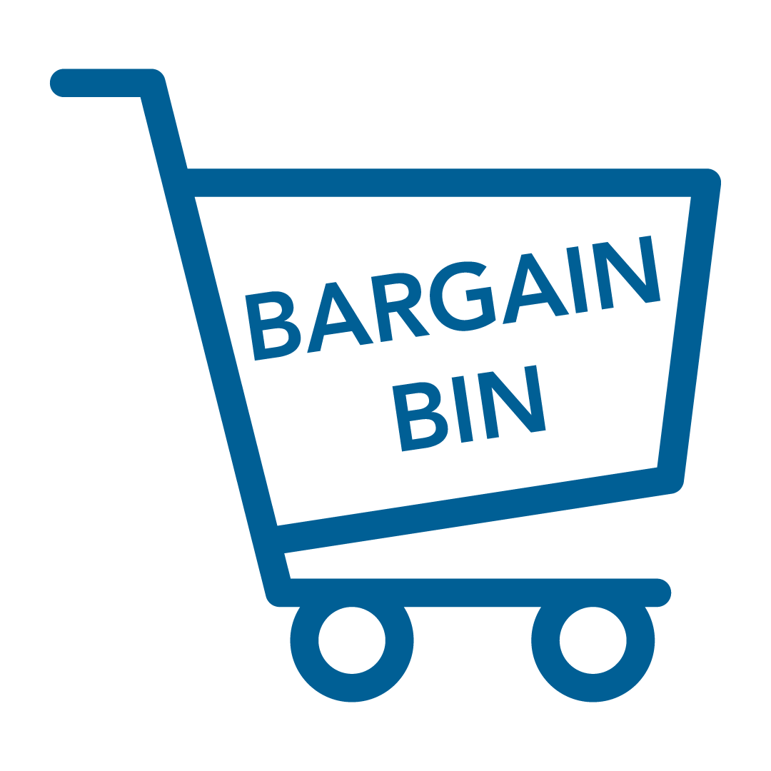 Bargain Bin, Price Specials, Reduced to clear items JR Airsail