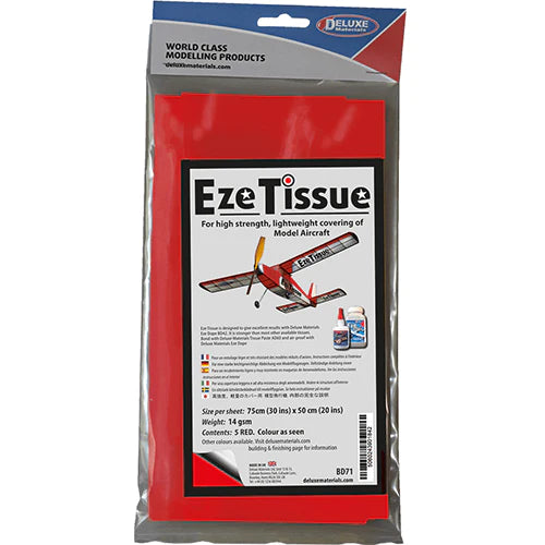 DELUXE MATERIALS EZE TISSUE RED (5 sheets)