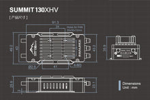 Load image into Gallery viewer, Dual Sky SUMMIT 130XHV 130Amp 5-14S Brushless Aircraft ESC
