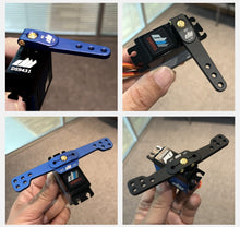 Load image into Gallery viewer, SA-1.25 Blue, 25T, CNC Alloy 1.25 Inch (31.75mm) half/single servo arm/horn by Dual Sky
