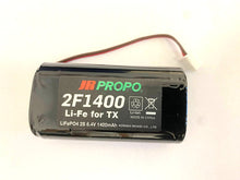 Load image into Gallery viewer, JR 2F1400 LiFe TRANSMITTER BATTERY SUIT XG8/XG11/XG14/T44/T14. Lithium batteries can only be shipped within NZ
