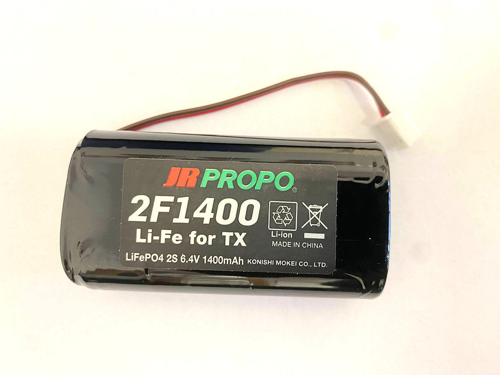JR 2F1400 LiFe TRANSMITTER BATTERY SUIT XG8/XG11/XG14/T44/T14. Lithium batteries can only be shipped within NZ