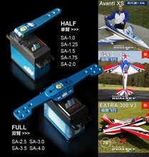 Load image into Gallery viewer, SA-1.25 Blue, 25T, CNC Alloy 1.25 Inch (31.75mm) half/single servo arm/horn by Dual Sky

