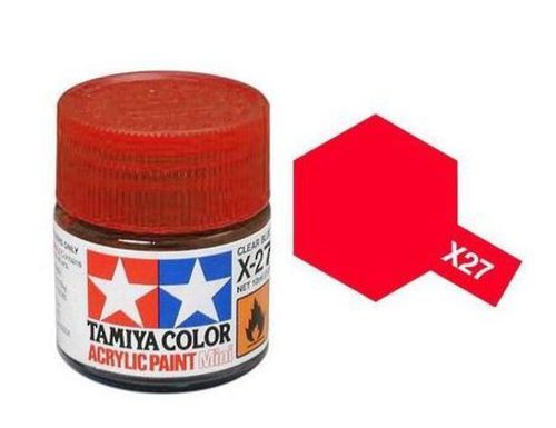 TAMIYA ACRYLIC GLOSS CLEAR RED 10ml