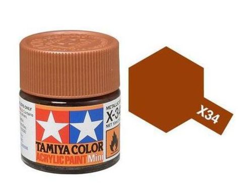 TAMIYA ACRYLIC GLOSS METALLIC BROWN 10ml