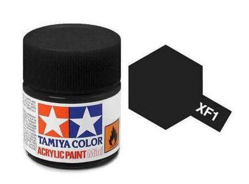 TAMIYA ACRYLIC FLAT BLACK XF-1 10ml