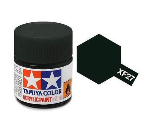 TAMIYA ACRYLIC FLAT BLACK GREEN XF-27 10ml