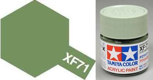TAMIYA ACRYLIC FLAT COCKPIT GREEN XF-71 10ml