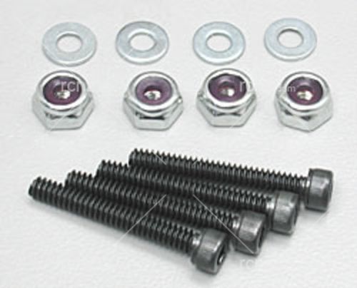 DUBRO SOCKET BOLT WITH LOCK NUT & WASHER 6-32 x 1