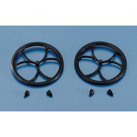 DUBRO MICRO LITE WHEELS WITH RETAINERS (2)