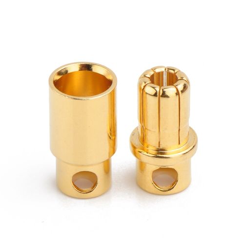 ROUND GOLD CONNECTOR M&F 8mm (6)