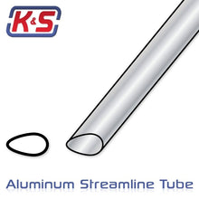 Load image into Gallery viewer, K&amp;S ALLOY STREAMLINE TUBE 36 X 5/8&quot;
