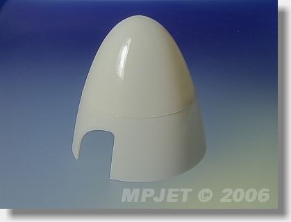 MP JET PLASTIC SPINNER 50mm WHITE