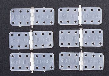 DUBRO SMALL NYLON PINNED HINGES (6)