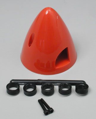 DU-BRO SPINNER RED PLASTIC 1.5