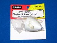DU-BRO ELECTRIC SPINNER WHITE 1 1/4