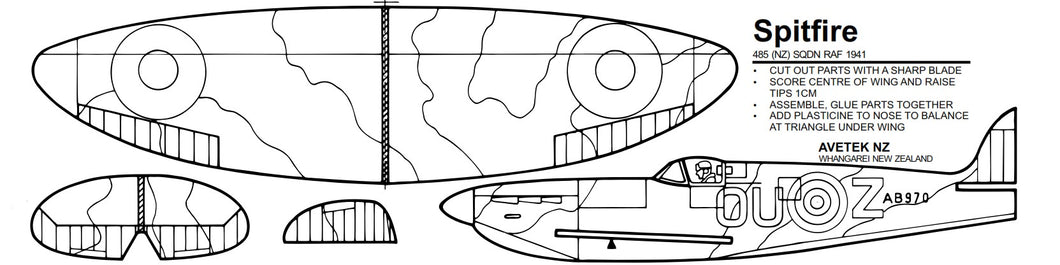Airsail Spitfire Panel Glider