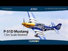 Load and play video in Gallery viewer, P-51D Mustang 1.5m BNF Basic with Smart by Eflite
